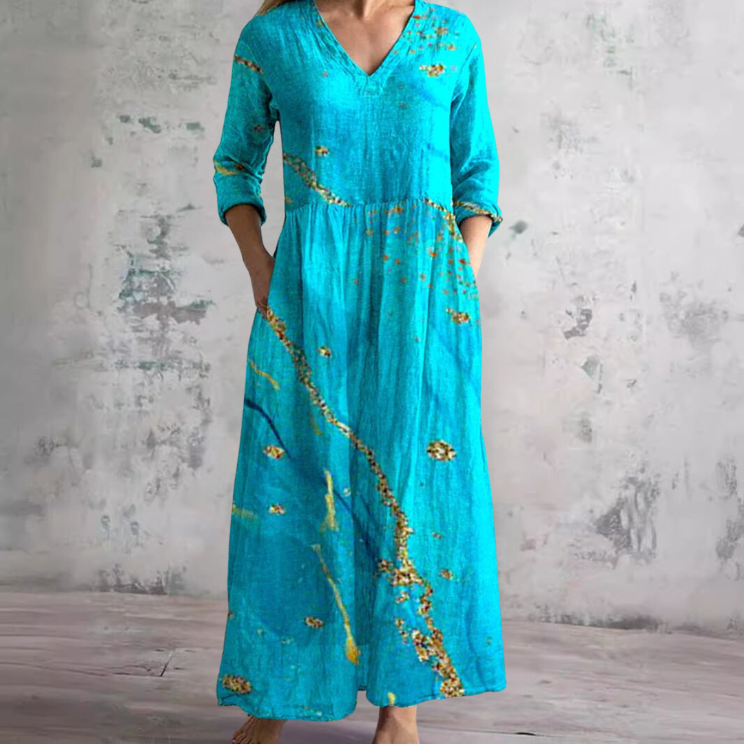 Seraphina™ V-Neck A-Line Summer Dress