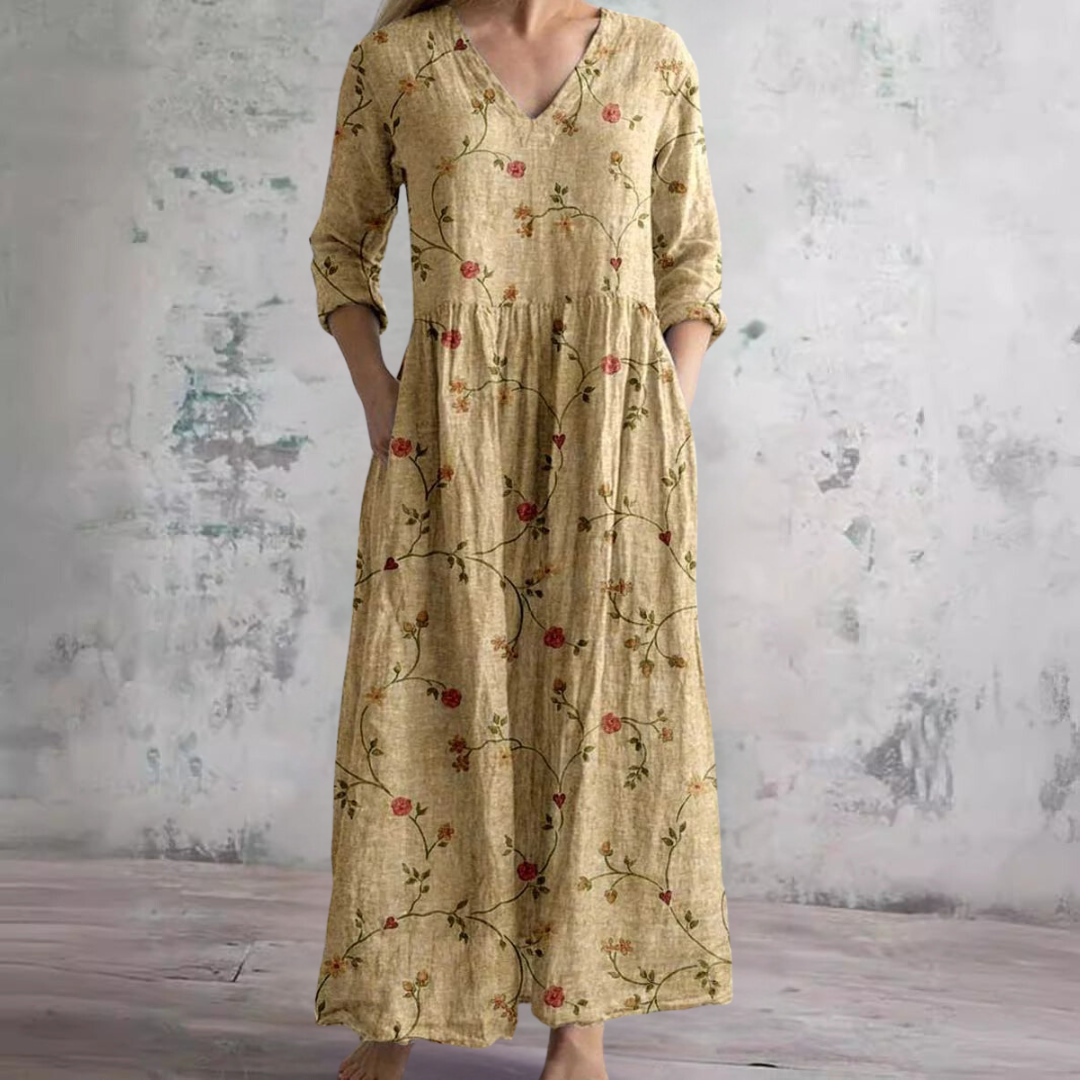 Amélie™ V-Neck A-Line Summer Dress
