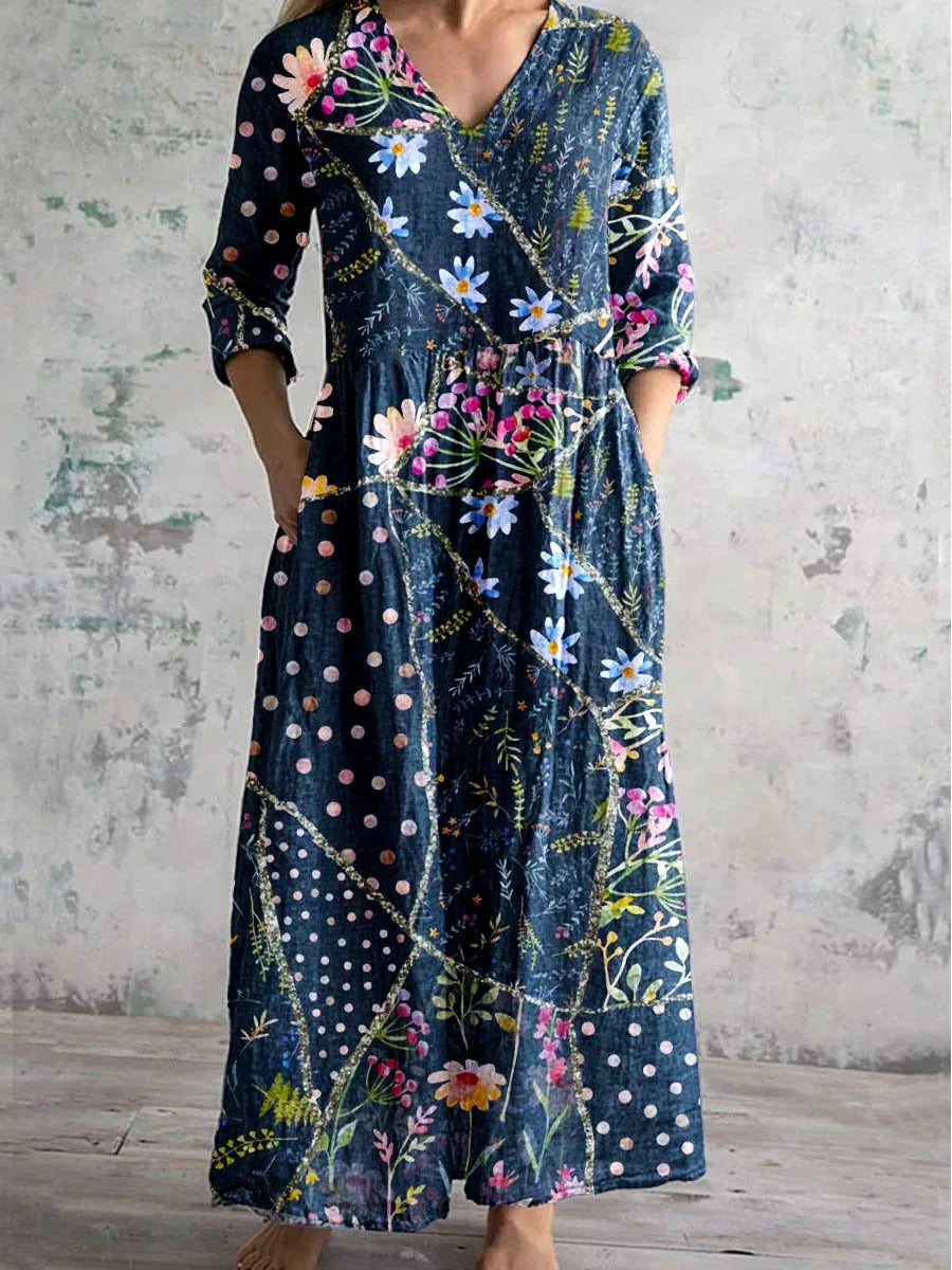 Marguerite™ V-Neck A-Line Summer Dress