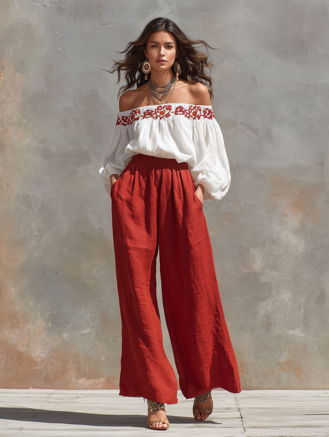 Sophie™ Linen Wide-Leg Trousers