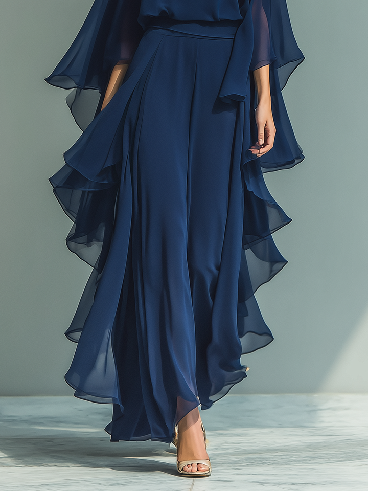 Marina™ Ruffle Wide-Leg Trousers