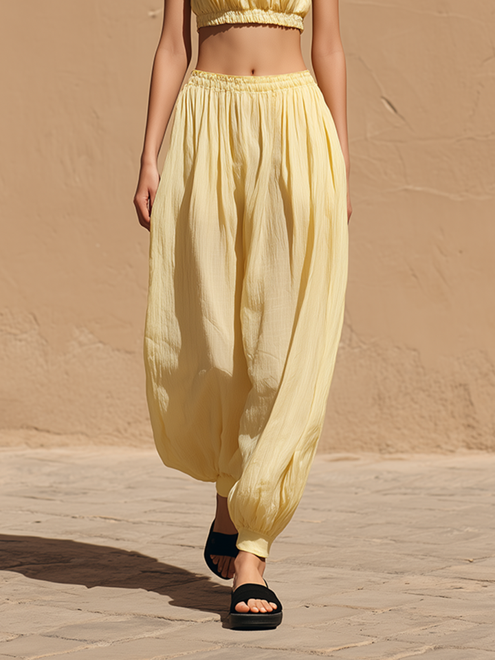 Isla™ Yellow Tapered Trousers