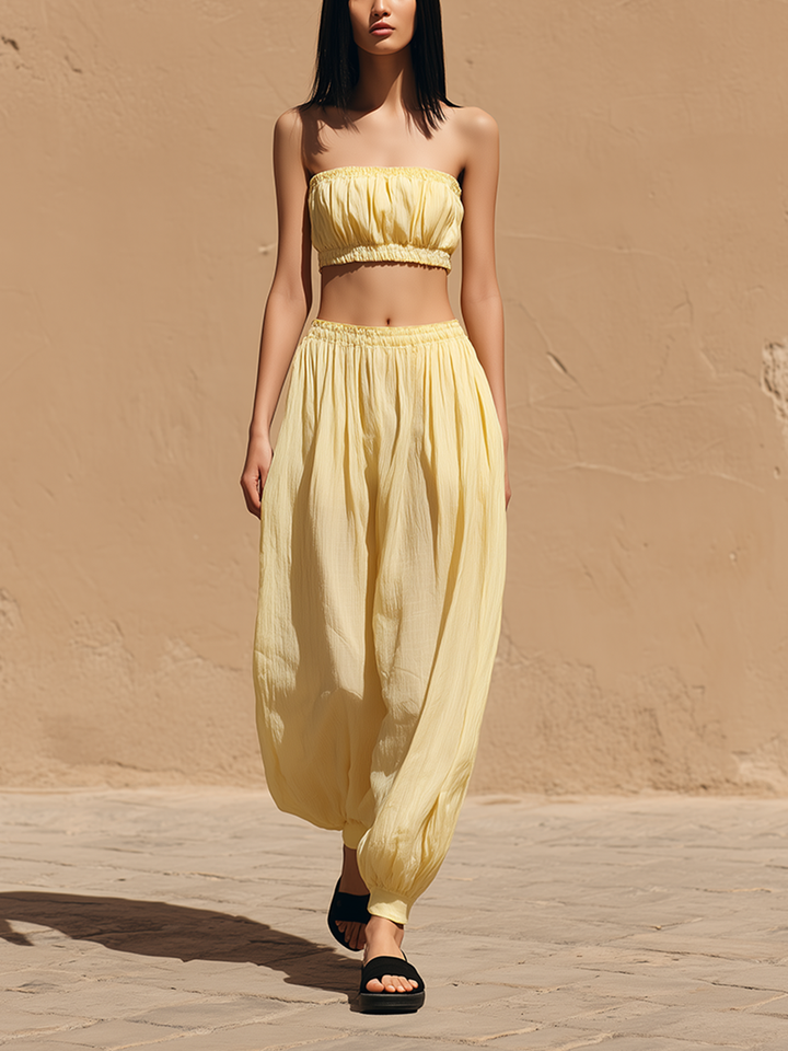 Isla™ Yellow Tapered Trousers