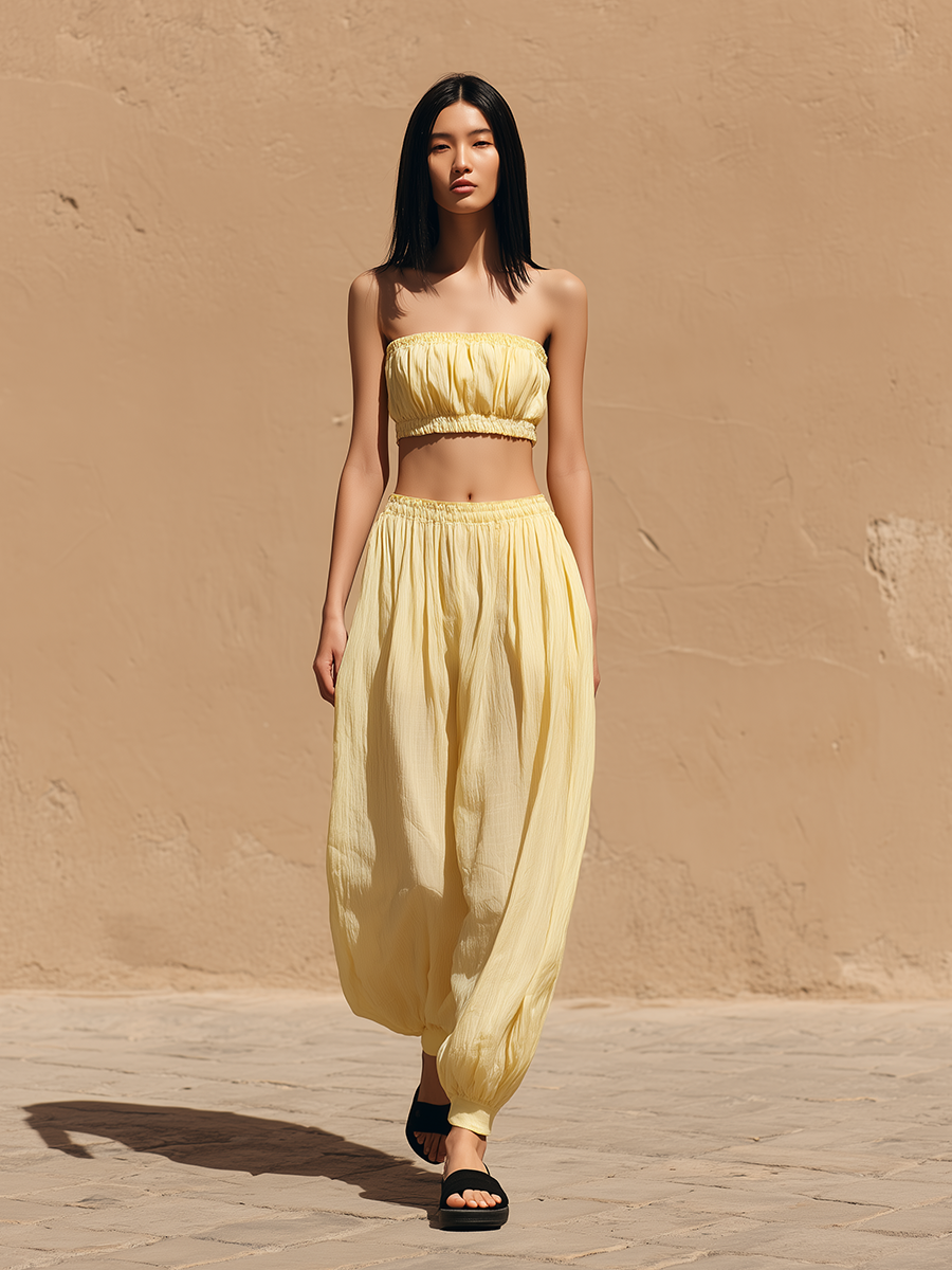 Isla™ Yellow Tapered Trousers