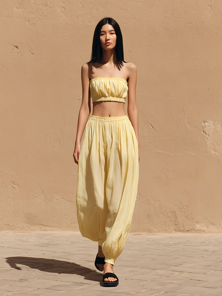 Isla™ Yellow Tapered Trousers