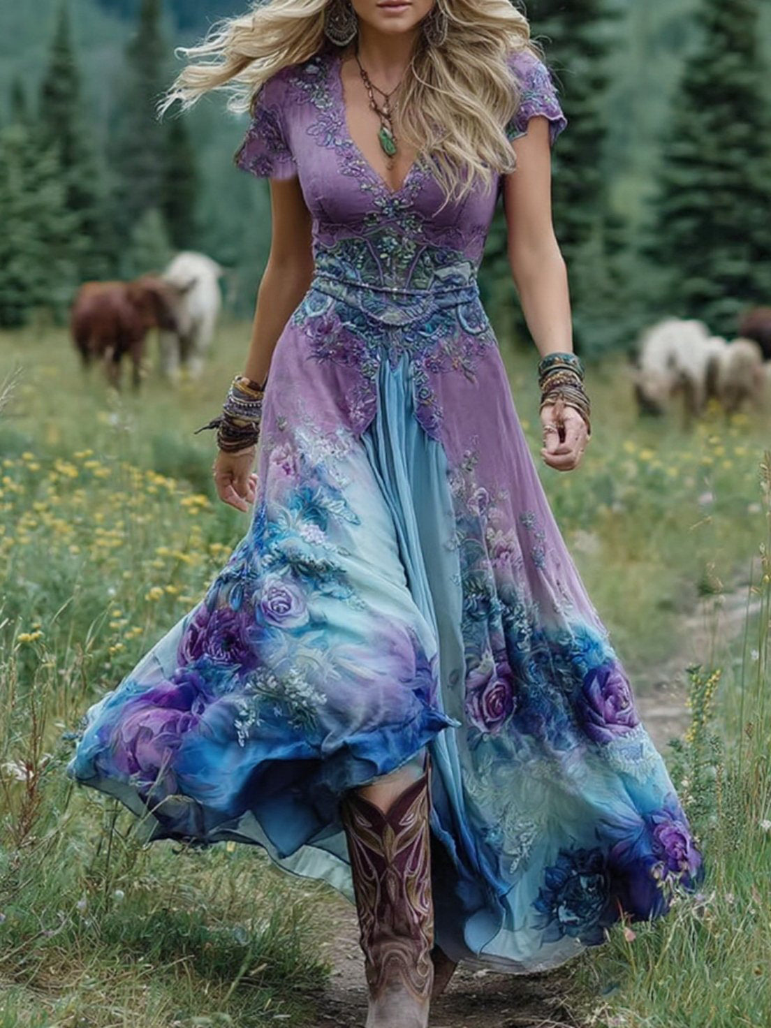 Hayden Isla | Colorfull Maxi Dress