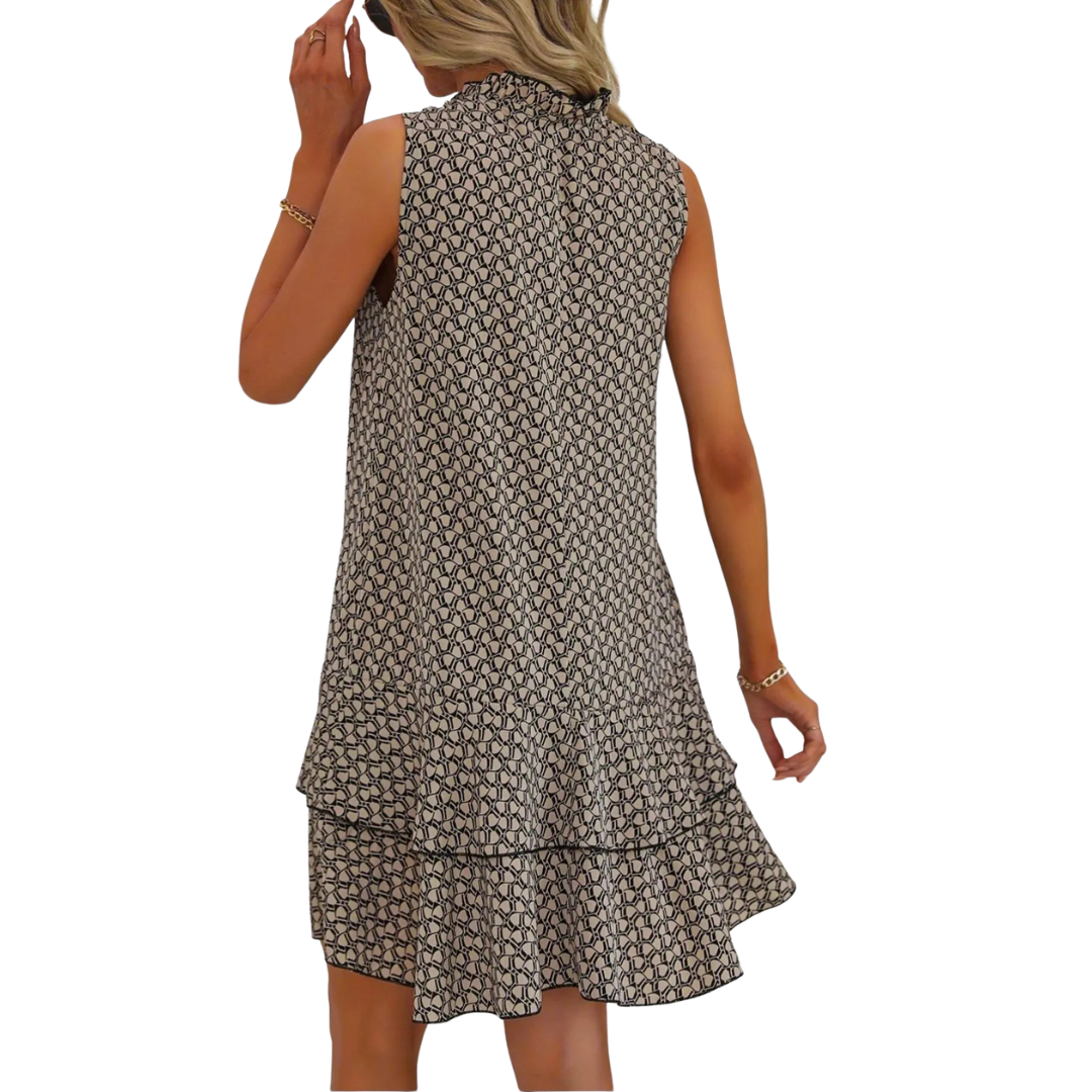 NAOMI™ – Bohemian Printed Strappy Midi Dress