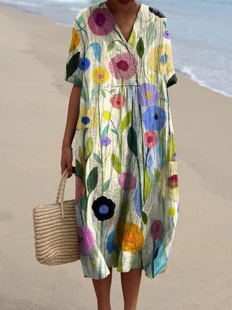Anastasia™ Colorful Floral Summer Dress