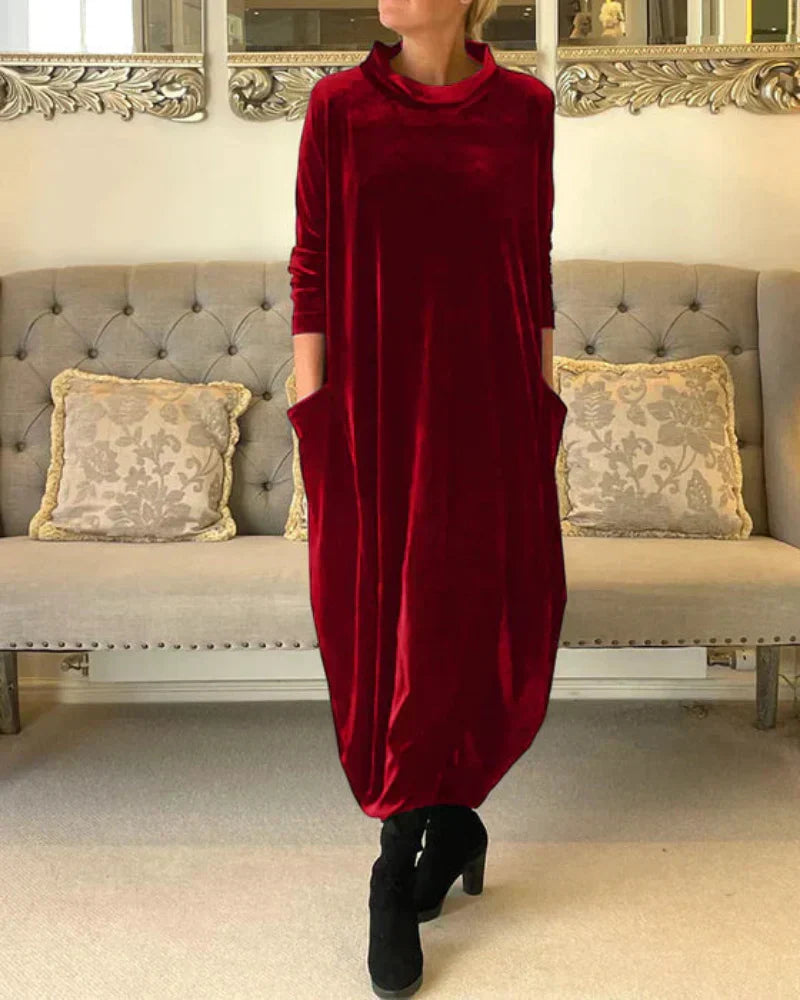 Anika™ Stylish Suede Dress