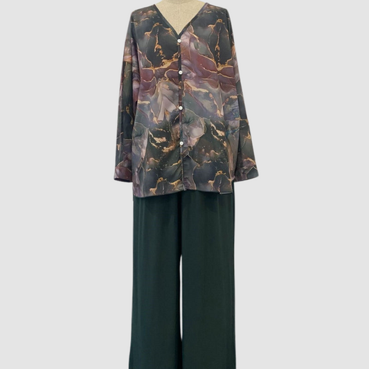 Aurora™ Elegant Printed Two-Piece Set