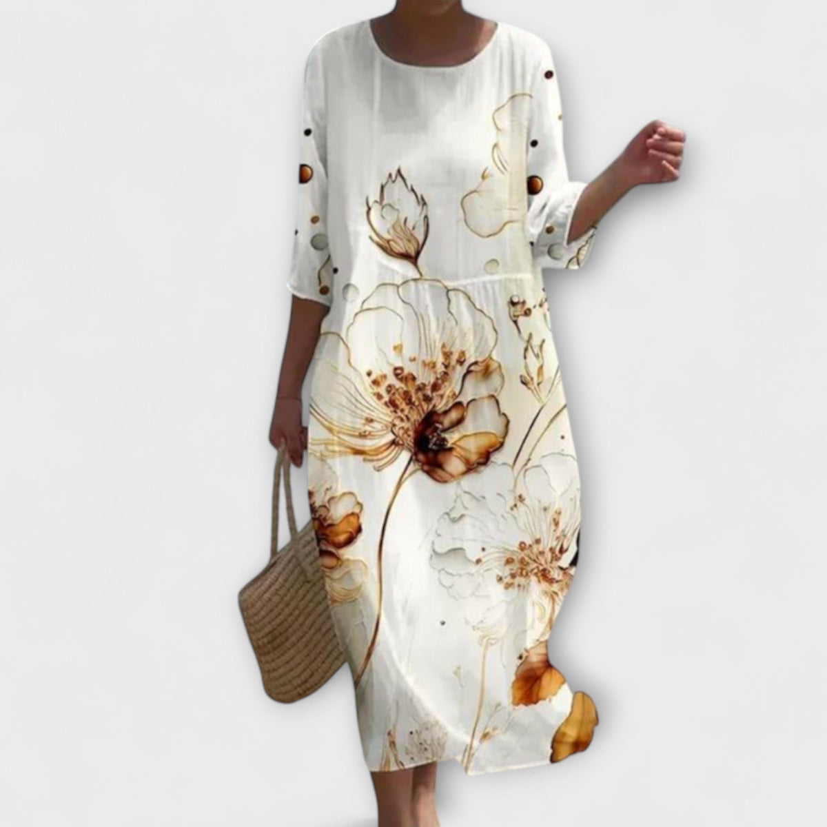 SHAE™ - Elegant Floral Maxi Dress