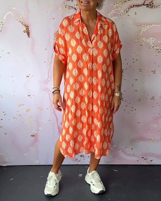 Lona™ Loose Lapel Collar Dress