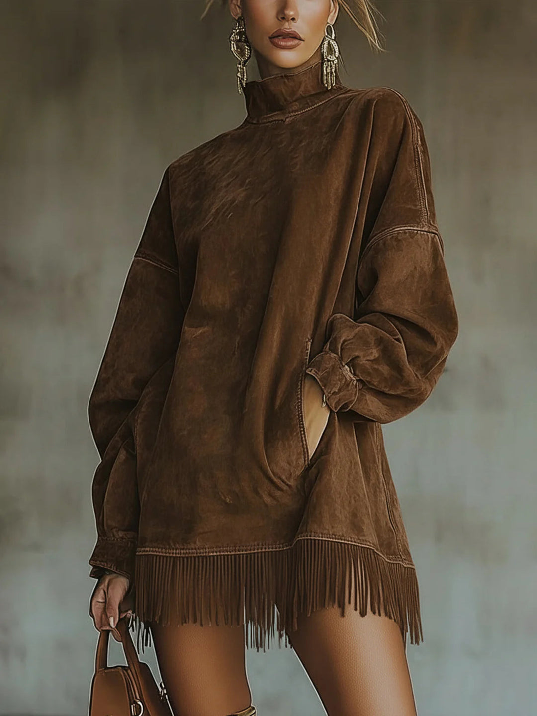 Hayden Journey™ | Long-Sleeve Dress With Fringe