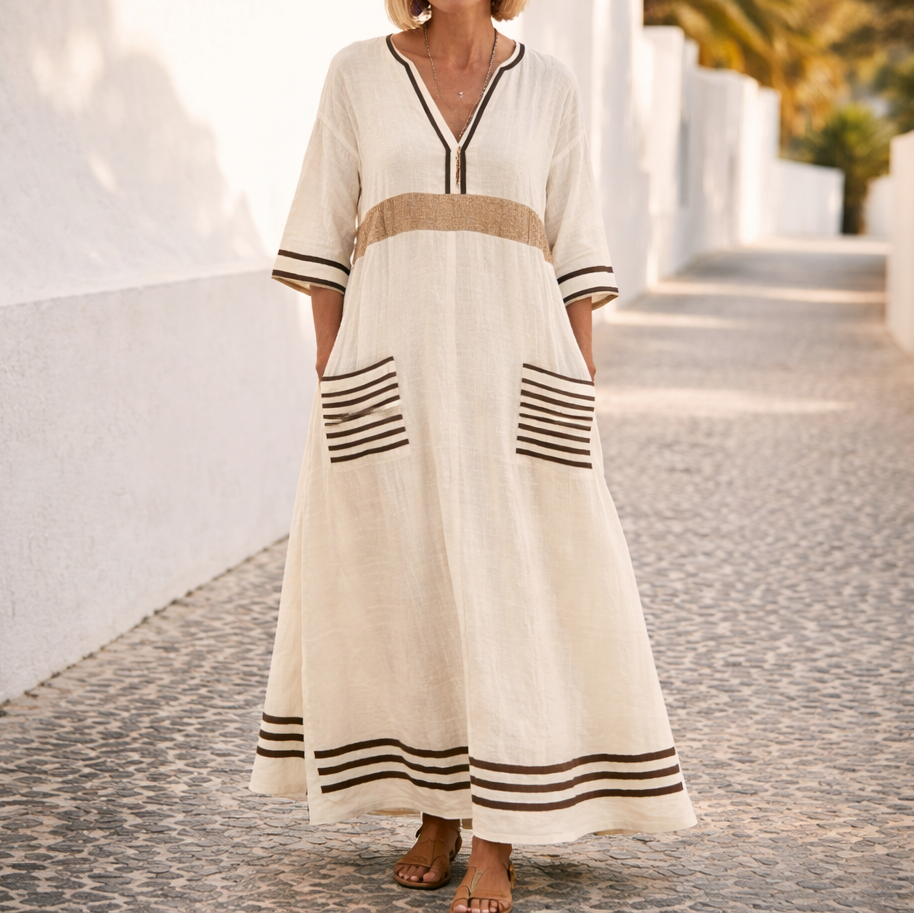 Maristella™ Flattering Summer Maxi Dress