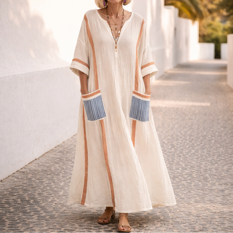 Maristella™ Flattering Summer Maxi Dress