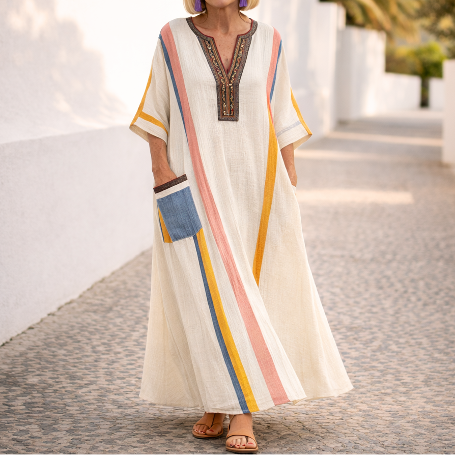 Maristella™ Flattering Summer Maxi Dress