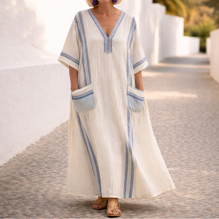Maristella™ Flattering Summer Maxi Dress