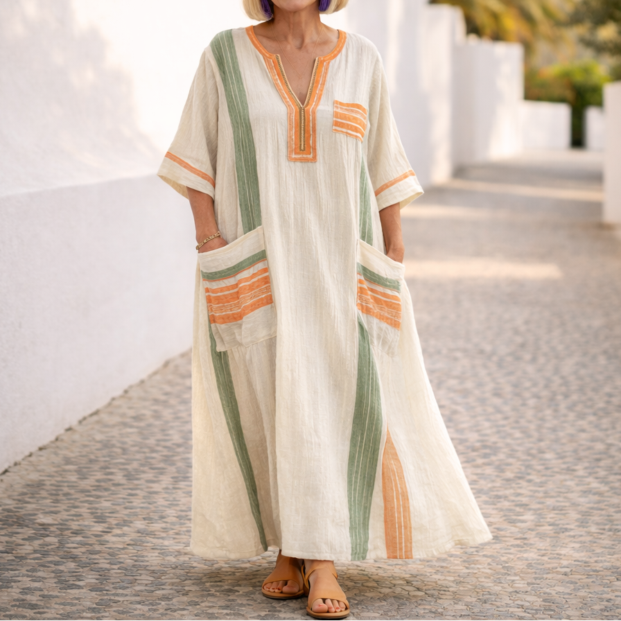 Maristella™ Flattering Summer Maxi Dress
