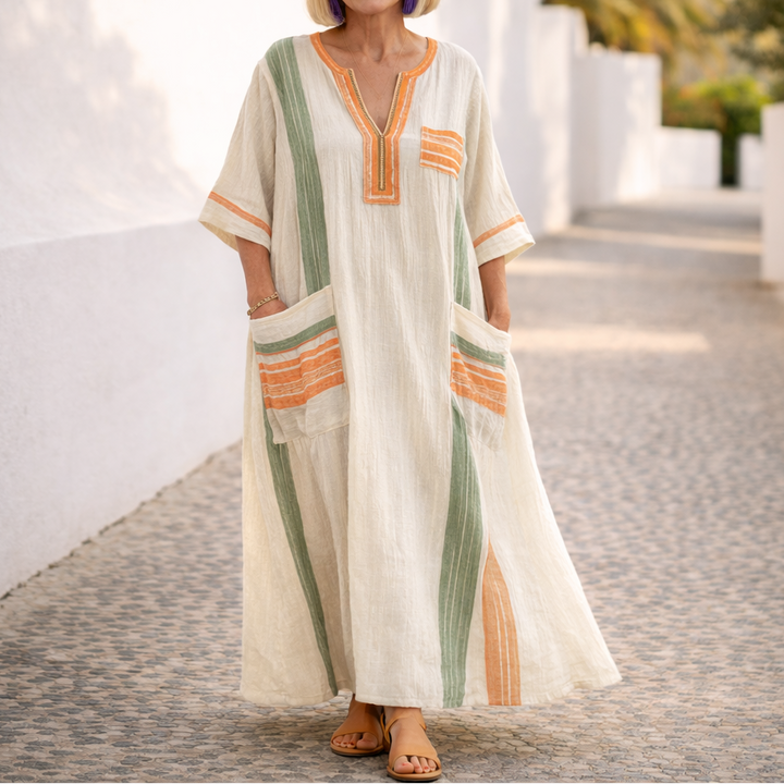 Maristella™ Flattering Summer Maxi Dress