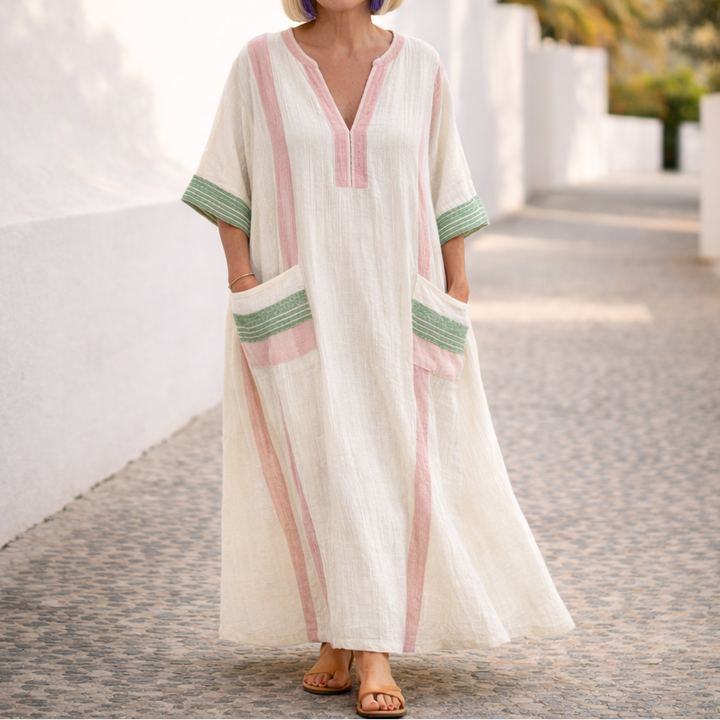 Maristella™ Flattering Summer Maxi Dress