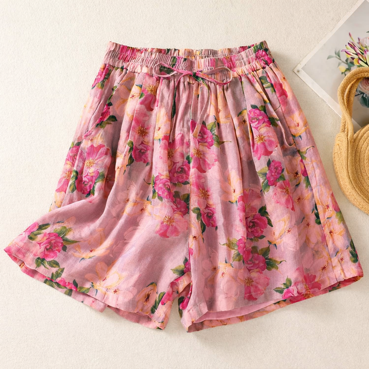 Alessia™ Floral Linen Shorts