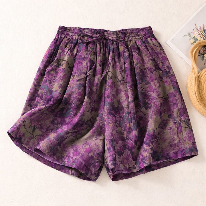 Alessia™ Floral Linen Shorts