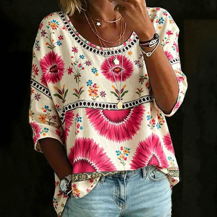 Rosalind™ Vintage Floral Blouse