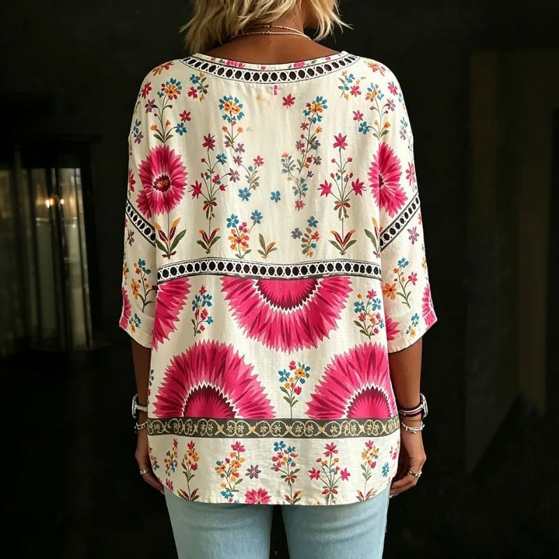 Rosalind™ Vintage Floral Blouse
