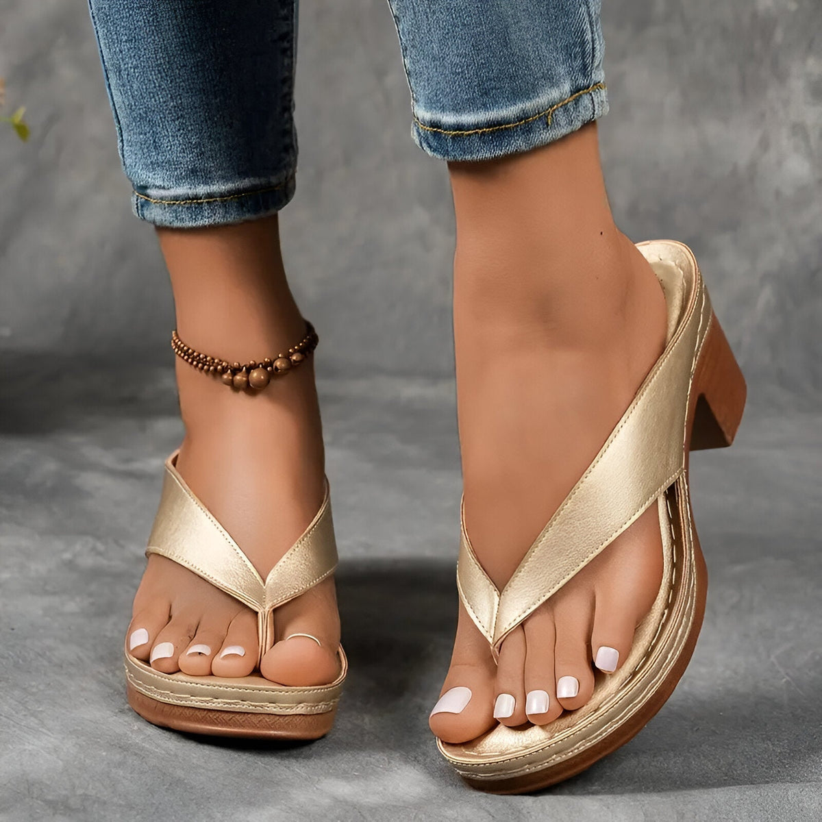 Geneva™ Elegant High-Heeled Mule