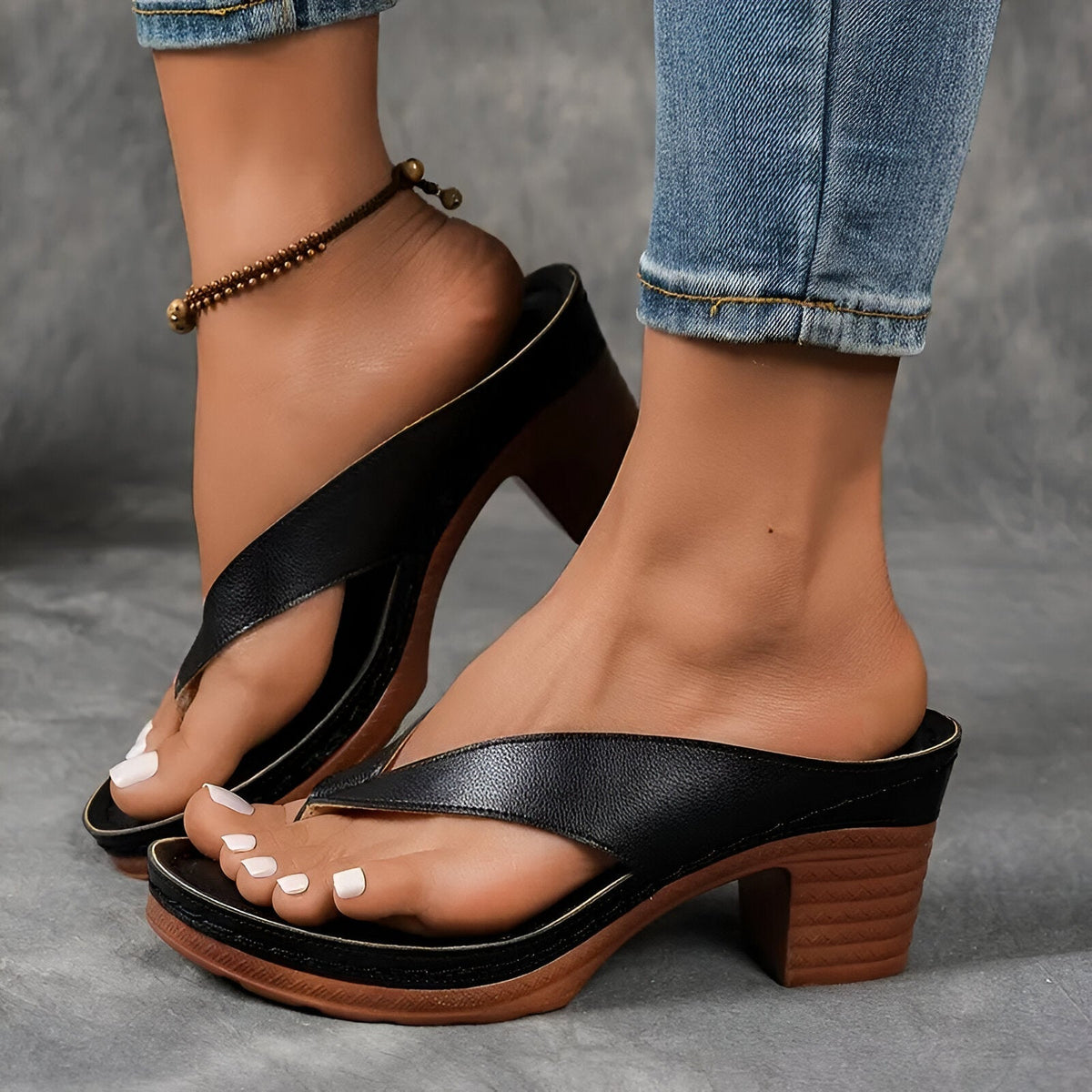 Geneva™ Elegant High-Heeled Mule