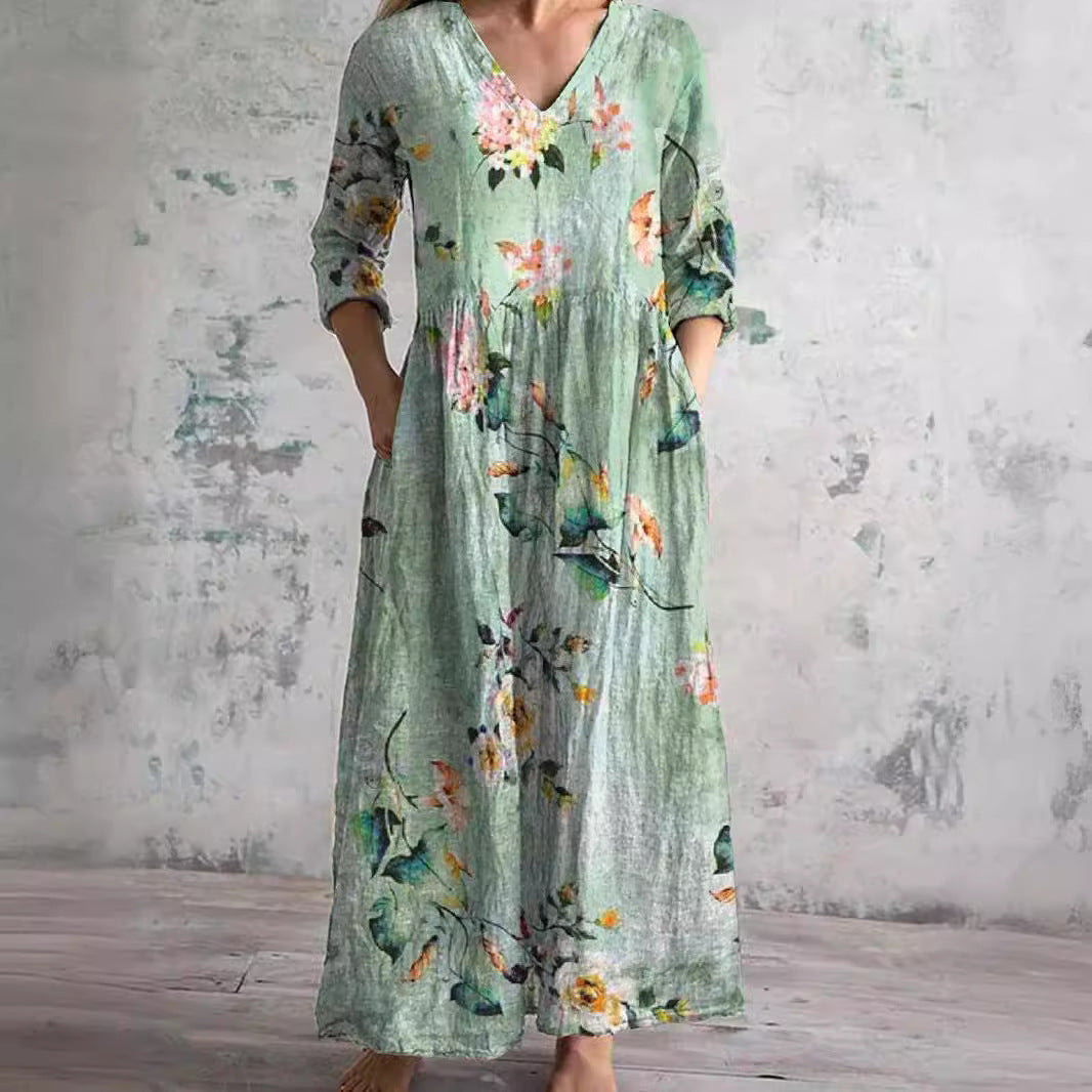 Marielle™ V-Neck A-Line Summer Dress