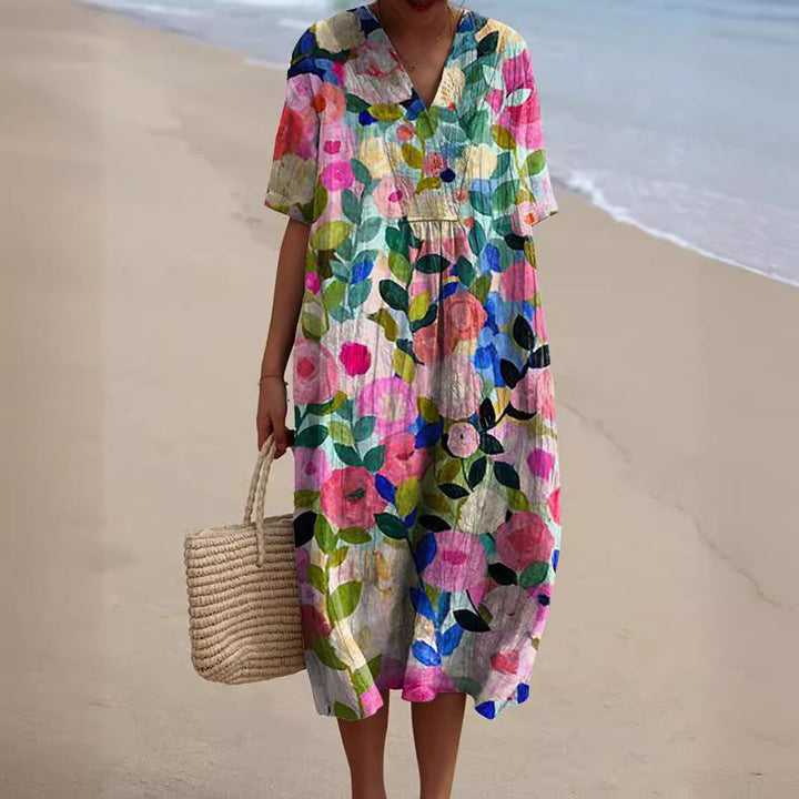 Anastasia™ Colorful Floral Summer Dress