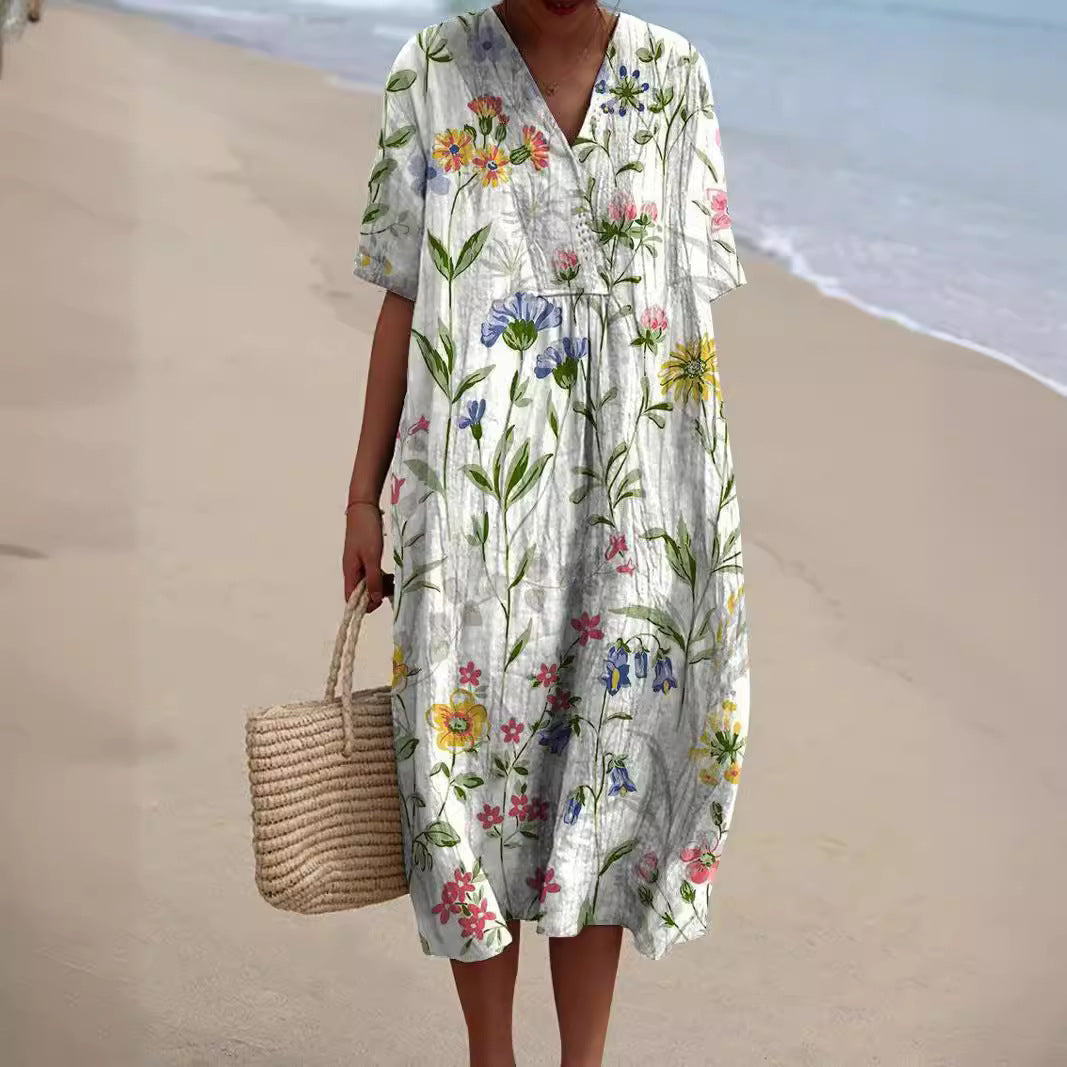 Anastasia™ Colorful Floral Summer Dress