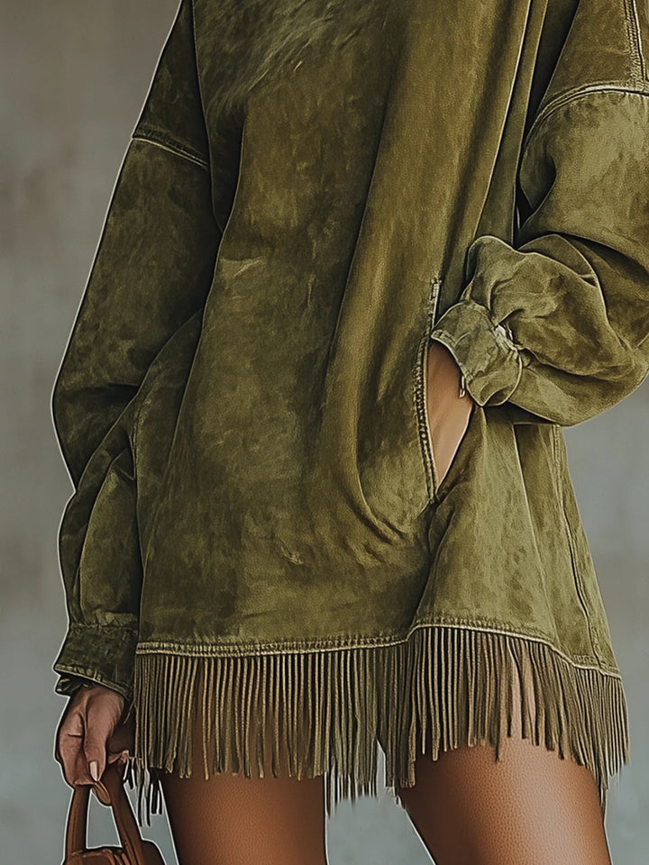 Hayden Journey™ | Long-Sleeve Dress With Fringe