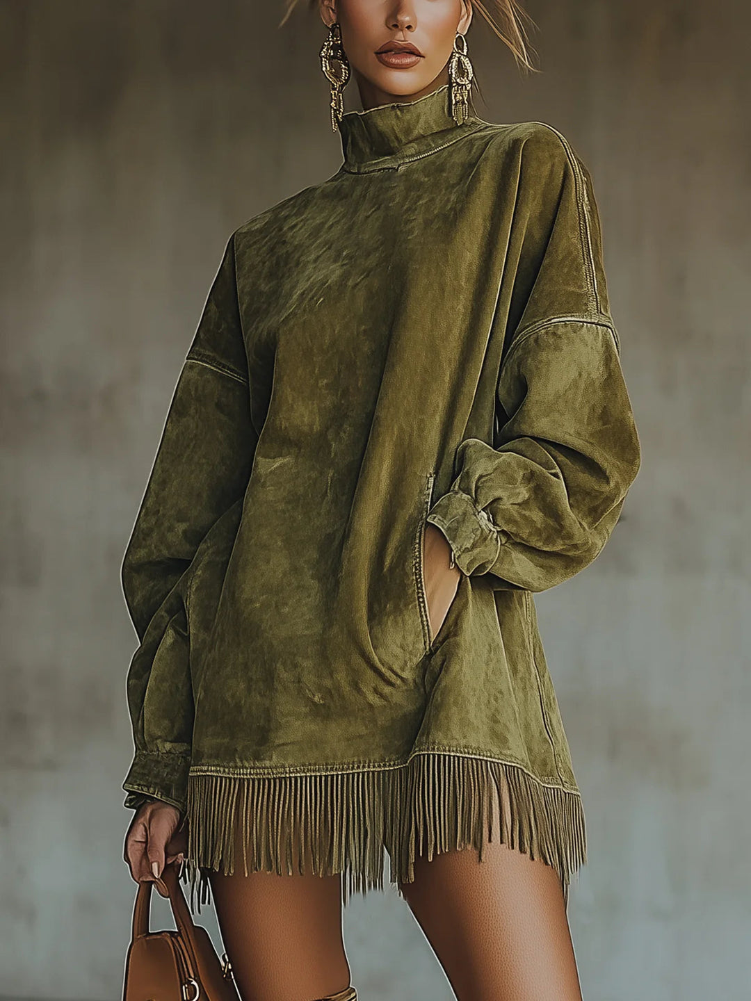 Hayden Journey™ | Long-Sleeve Dress With Fringe