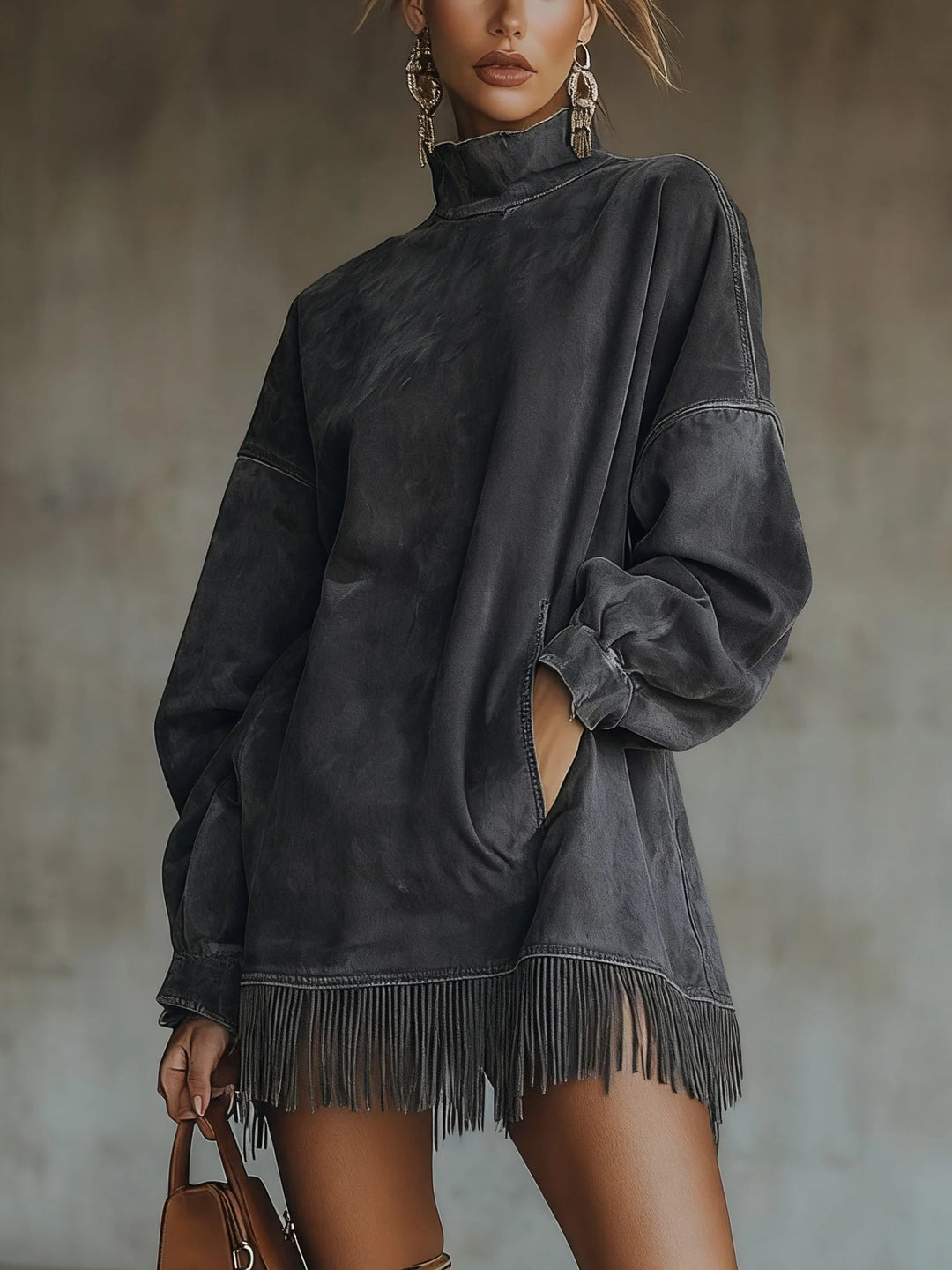 Hayden Journey™ | Long-Sleeve Dress With Fringe
