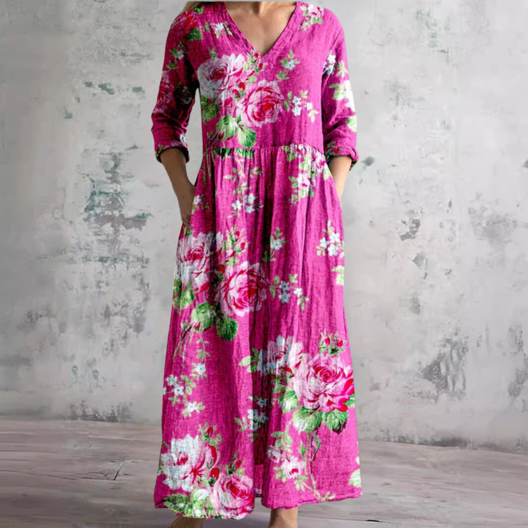 Arabella™ V-Neck A-Line Summer Dress