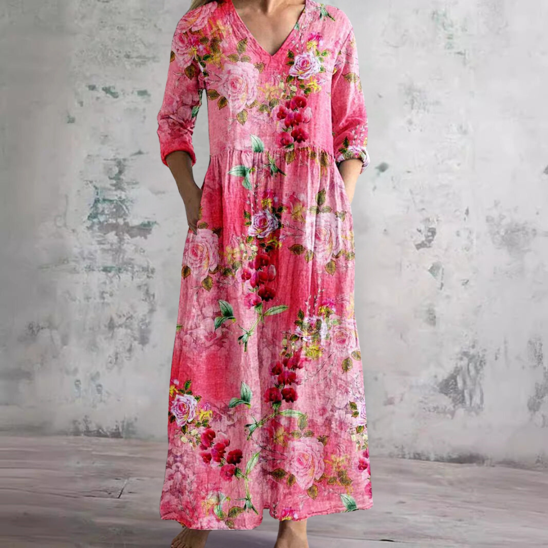 Isadora™ V-Neck A-Line Summer Dress