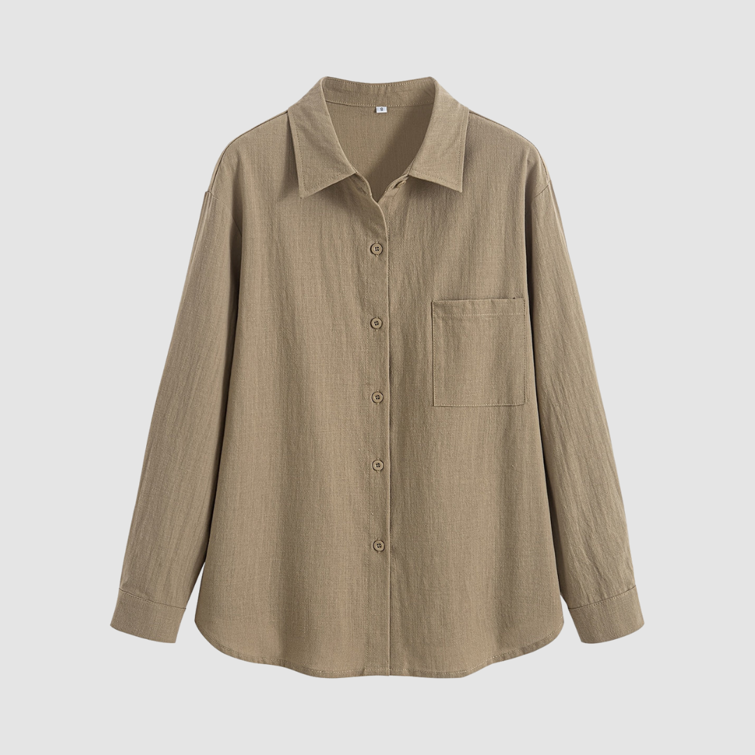 Noemi™ Soft classic pocket blouse