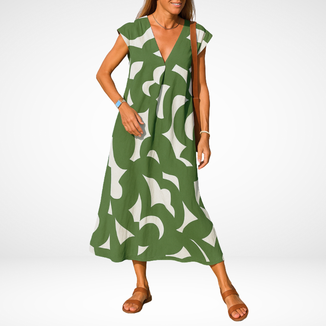 Carla™ Flowy V-Neck Dress