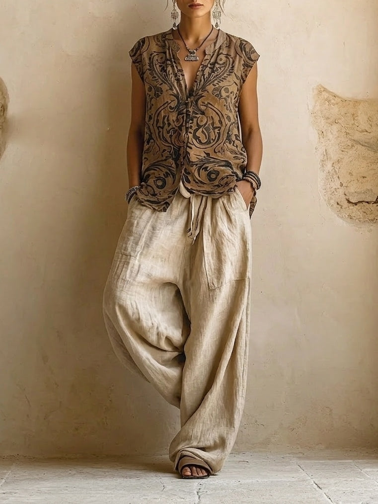 Marielle™ Linen Three-Piece Set