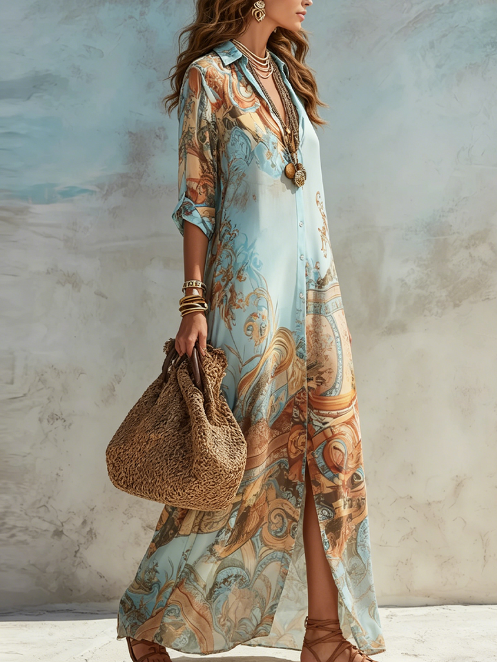 Lucinda™ Elegant Shirt Dress