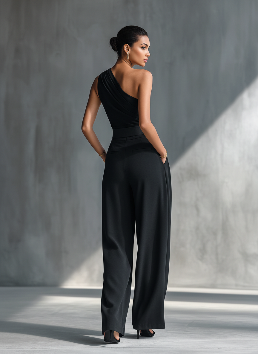 Vivienne™ Draped Wide-Leg Trousers