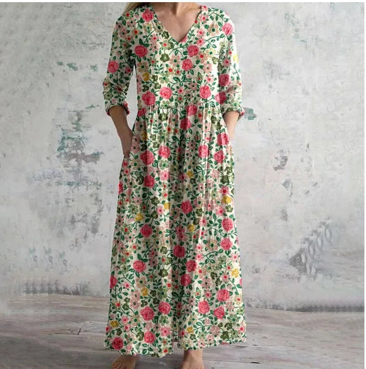 Ophelia™ V-Neck A-Line Summer Dress