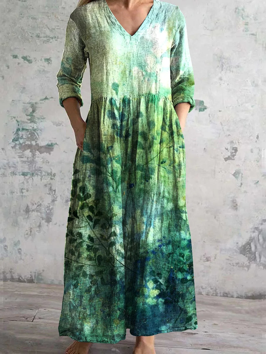 Cassandra™ V-Neck A-Line Summer Dress