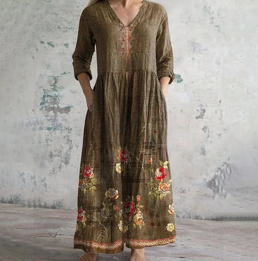 Ottilie™ V-Neck A-Line Summer Dress