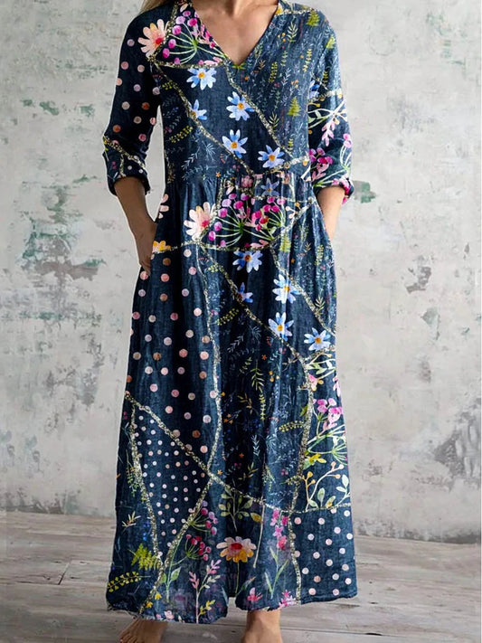 Marguerite™ V-Neck A-Line Summer Dress