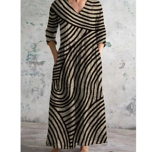 Emmeline™ V-Neck A-Line Summer Dress