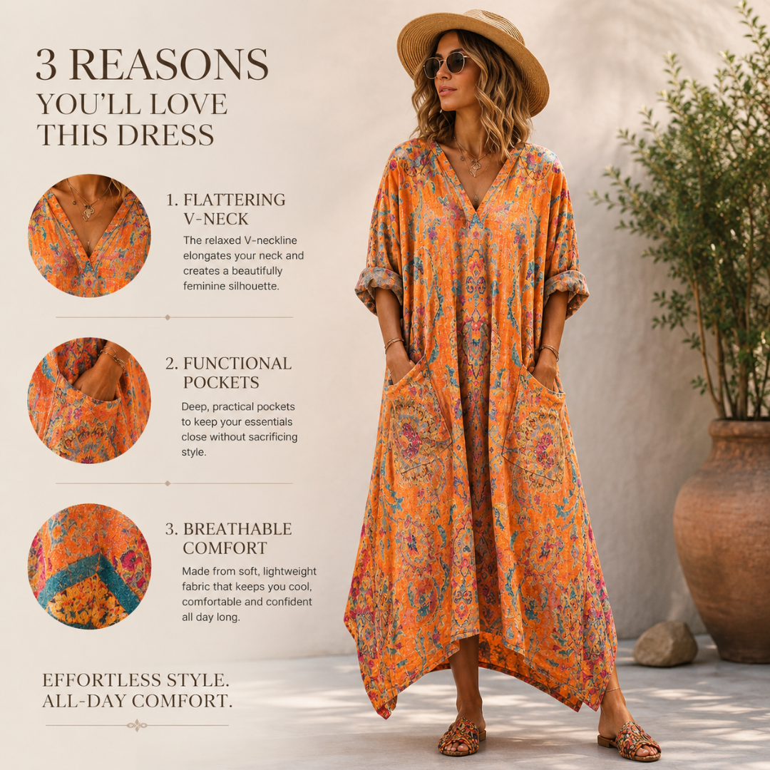 Alessandra™ Bohemian Printed Maxi Dress