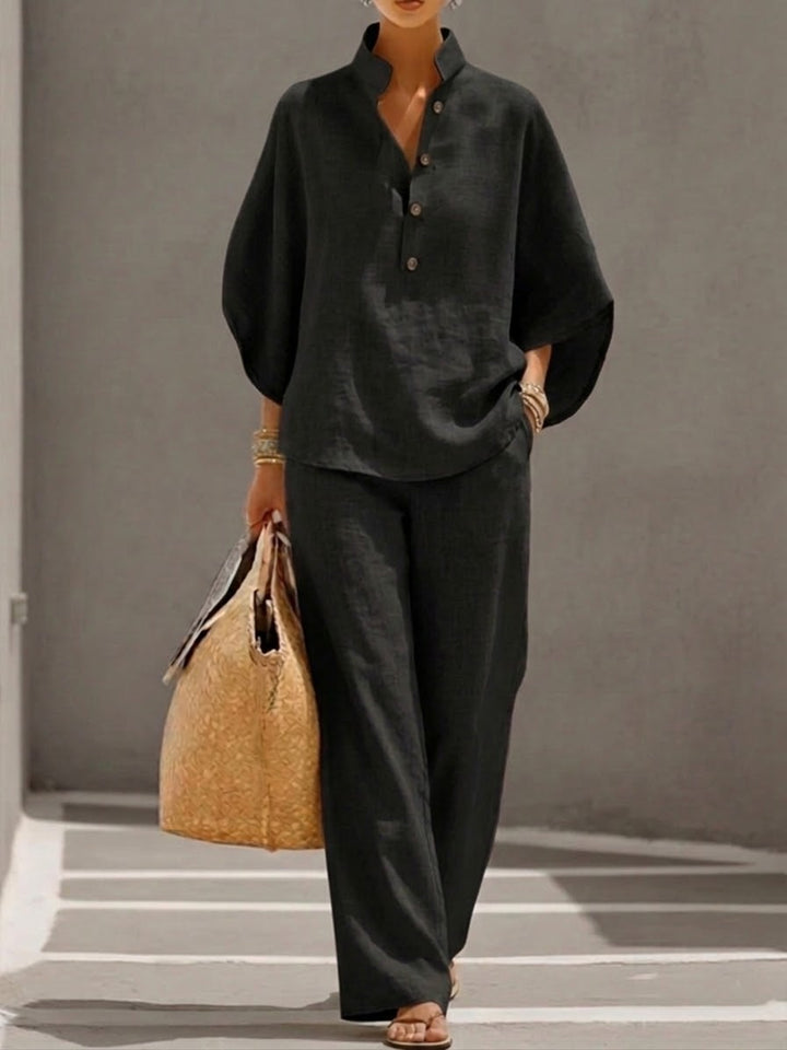 Marielle™ Linen-Cotton Two-Piece Set